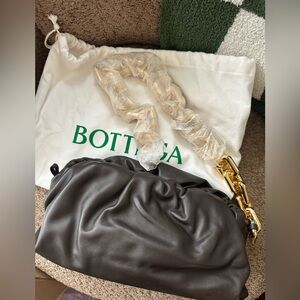 Bottega Veneta The Chain Pouch Leather Clutch